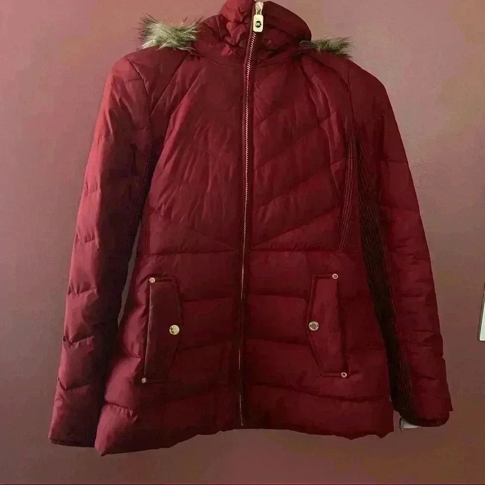 Michael Kors Red Puffer Jacket